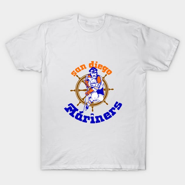 Retro San Diego Mariners Hockey 1974 T-Shirt by LocalZonly